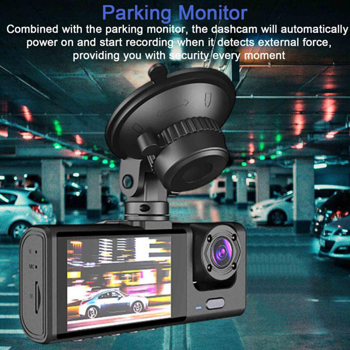 1080P Dual Lens Car Dash Cam Recorder G Sensor