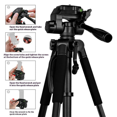 Night Fish Luring Lamp Bracket Camera Tripod