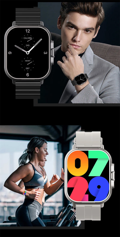 Smart Watch 2 in 1 With Earphone Smartwatch Bluetooth Call Men Watch