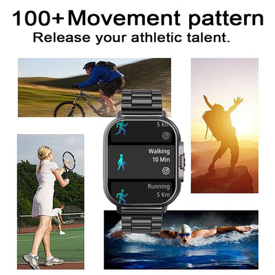 Smart Watch 2 in 1 With Earphone Smartwatch Bluetooth Call Men Watch