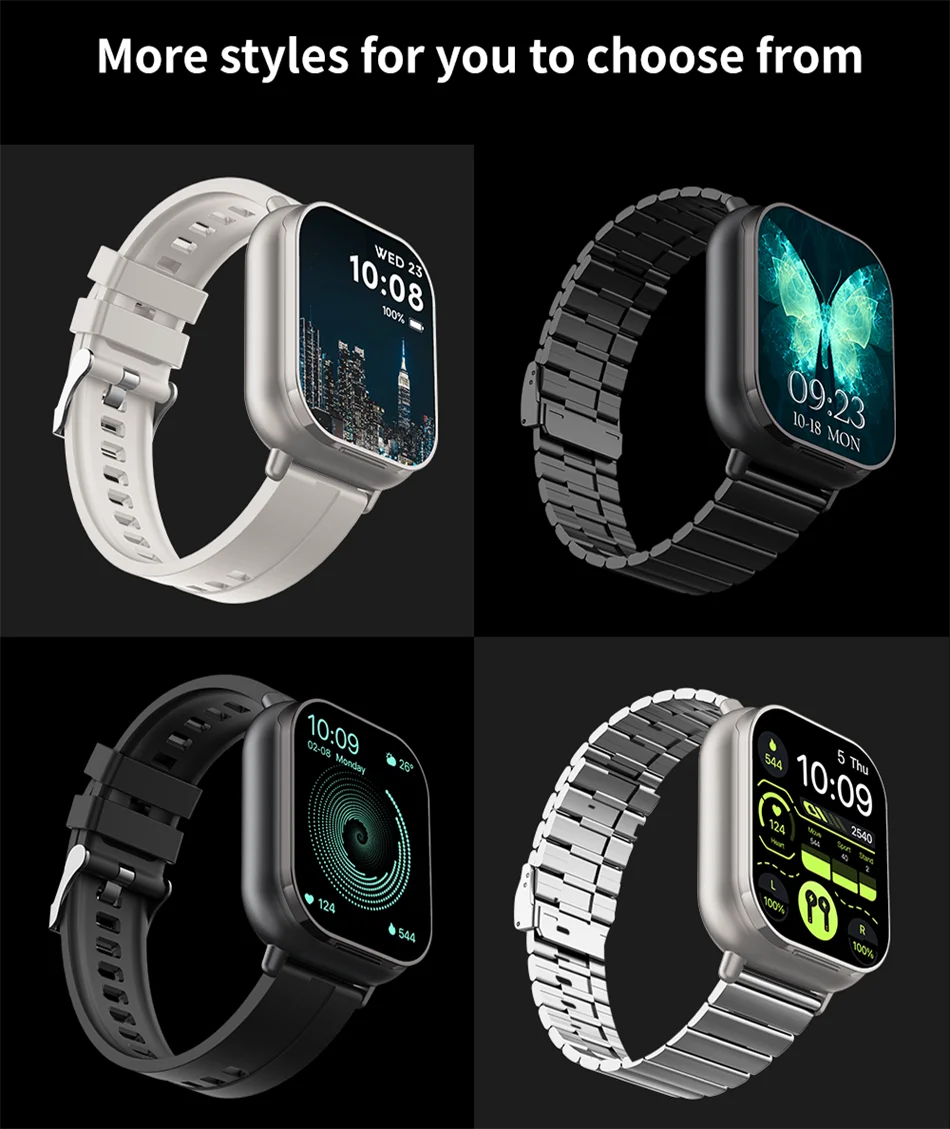 Smart Watch 2 in 1 With Earphone Smartwatch Bluetooth Call Men Watch