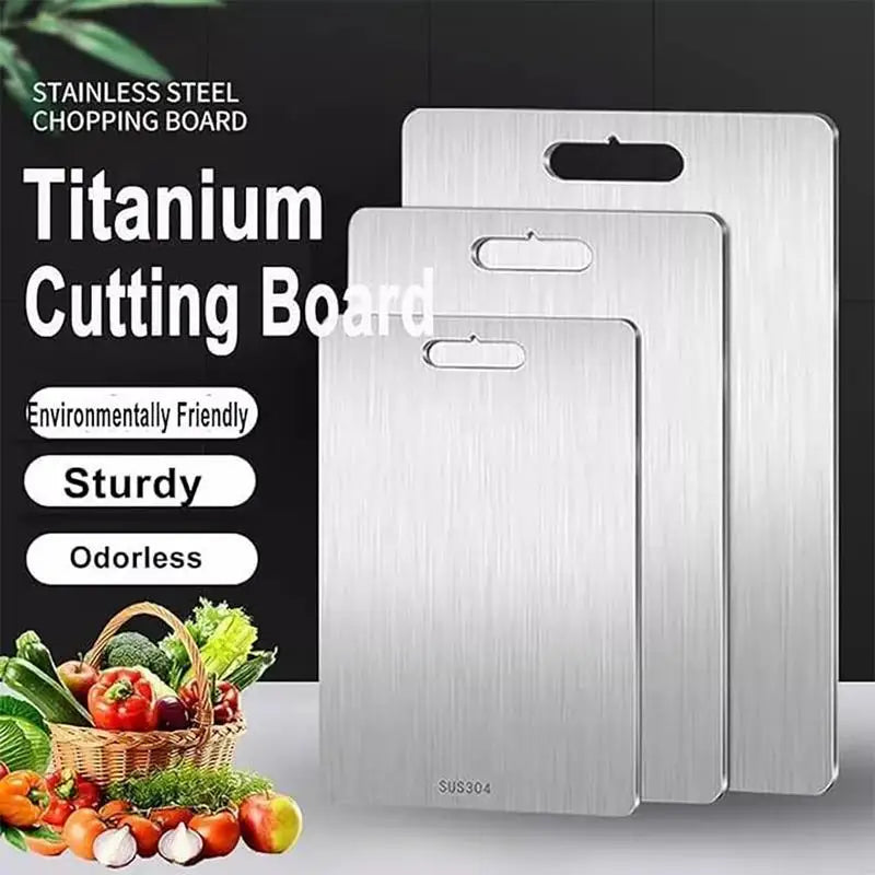 Titanium Stainless Steel Cutting Board