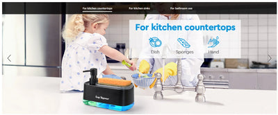 Hand and Dish Soap Dispenser Dual Soap Dispenser