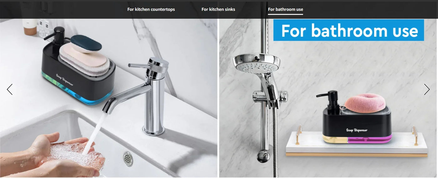 Hand and Dish Soap Dispenser Dual Soap Dispenser