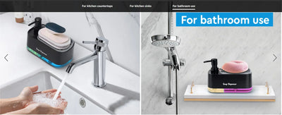 Hand and Dish Soap Dispenser Dual Soap Dispenser