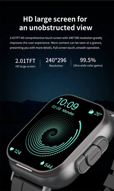 Smart Watch 2 in 1 With Earphone Smartwatch Bluetooth Call Men Watch