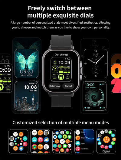 Smart Watch 2 in 1 With Earphone Smartwatch Bluetooth Call Men Watch