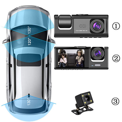 1080P Dual Lens Car Dash Cam Recorder G Sensor
